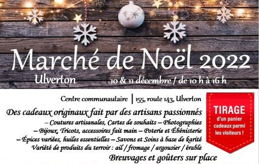 Marché de Noël d'Ulverton - 10 et 11 décembre 2022