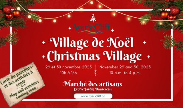 Christmas Village of Ayer's cliff